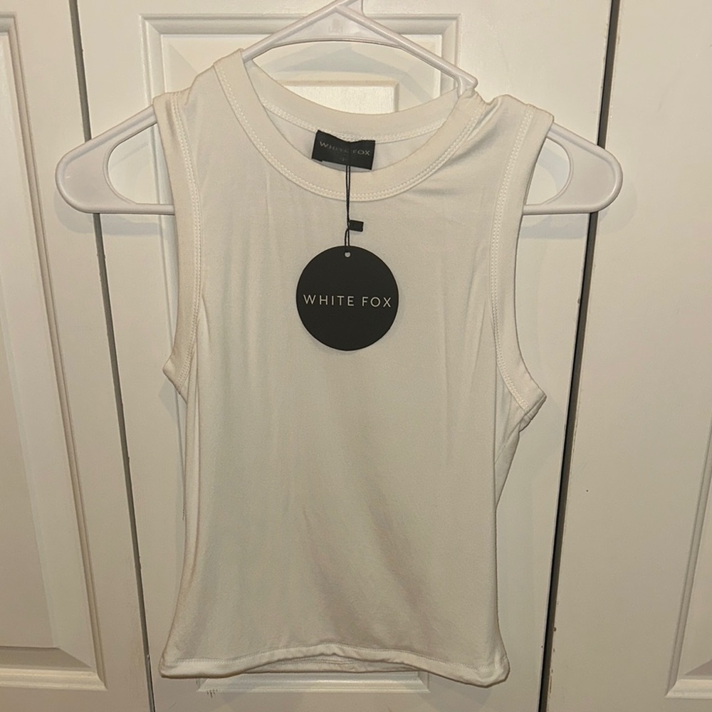 White fox white Tank Top
